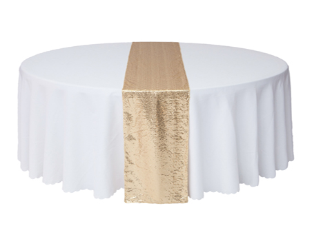 12”X108” Yellow Premium Sequin Table Runner