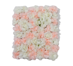 Customized Pink White Ivroy Three Colors Hydrangea Artificial Flower Wall Mat Panel Decoration