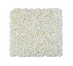 Backdrop Panel Roses Hydrangea Mat White Artificial Flower Wall