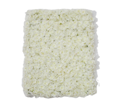 Cream Hydrangea Artificial Flower Wall Mat Panel for Wedding Decoration