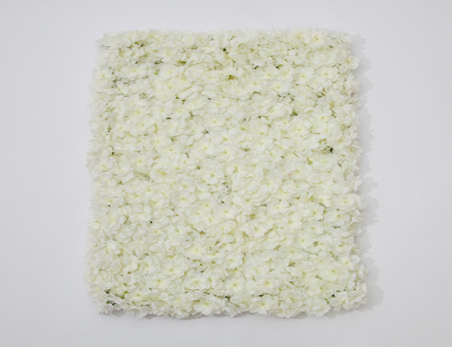 Cream Hydrangea Artificial Flower Wall Mat Panel for Wedding Decoration