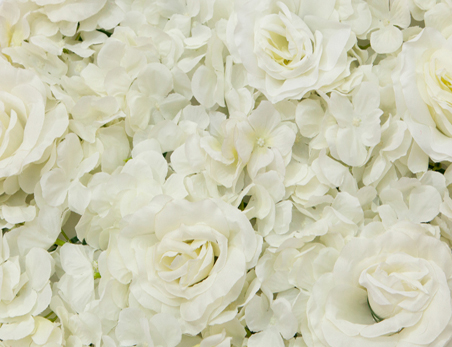 Ivroy Premium Roses and Hydrangea Artificial Flower Wall Wedding Decoration Supplier