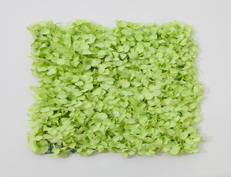 Green Hydrangea Decorative Artificial Flower Wall Mat Panel for Wedding Party