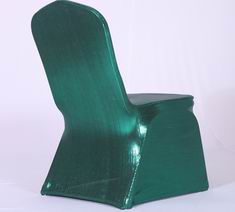 Metallic Green Glittering Shiny Premium Spandex Banquet Chair Cover