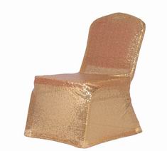 Glitz Sequin Stretch Spandex Banquet Chair Cover-Gold for Wedding Ceremony Anniversary