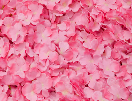 Pink Hydrangea Artificial Flower Wall Mat Panel for Wedding Decoration