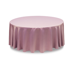 Dusty Pink Solid Satin Round Table Cloth