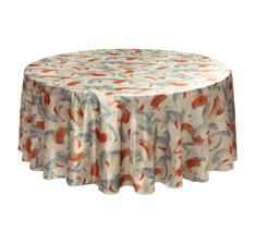 Printed Satin Round Table Cloth