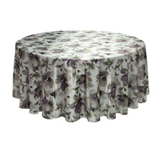 Premium Flower Printed Satin Round Table Cloth