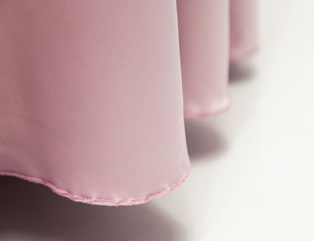 Dusty Pink Solid Satin Round Table Cloth