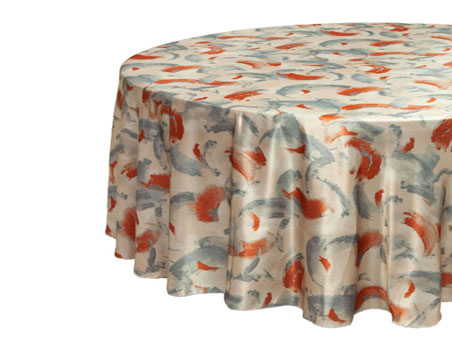 Printed Satin Round Table Cloth