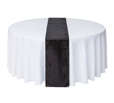 12''X108'' Black Premium Sequin Table Runner