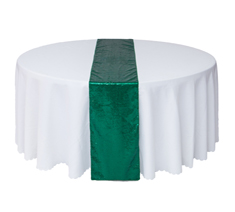 12''X108'' Green Premium Sequin Table Runner