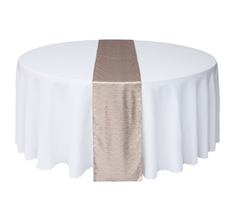 12''X108'' Champange Premium Sequin Table Runner