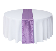 12''X108'' Purple Premium Sequin Table Runner