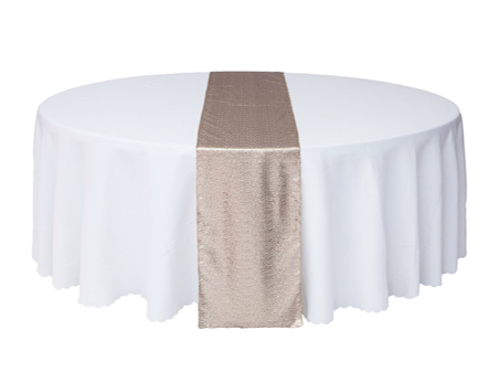 12”X108” Champange Premium Sequin Table Runner