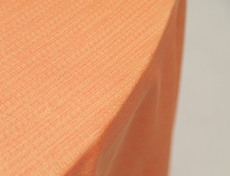 Solid Orange Taffeta Round Table Cloth