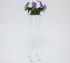 Good Price High Transparant Acrylic Centerpiece Wedding Decorative Flower Stand