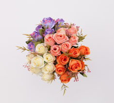 Artificial Bouquets DIY Artificial Silk Handmade Flowers Suitable for Home Room Decoration Wedding Party Decoration