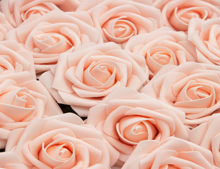 Wholesale PE Rose Flower Head Box-packed, Pack of 25 Rose Head Rod Foam Flower Wedding Valentine’s Day Christmas Decor