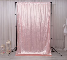 Hot-selling Glitz Pink Sequin Backdrop for Wedding Party Decoration Photography Use