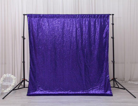 Hot-selling Glitz Navy Blue Sequin Backdrop for Wedding Party Decoration Photography Use