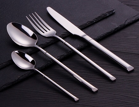 Knife fork and spoon stainless steel wedding cutlery sets