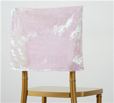 Iridescent Premium Sequin Chiavari Chair Back Cover