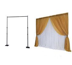 Factory Wholesale Wedding events aluminium pipe and drape kits backdrop stand for wedding decoration