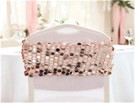 Big Payette Sequin Round Chair Sashes