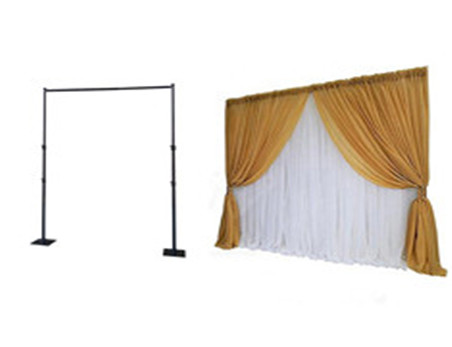 Factory Wholesale Wedding events aluminium pipe and drape kits backdrop stand for wedding decoration