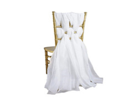 Wholesale Factory Price Wedding Decorative Chiffon Chair Sashes