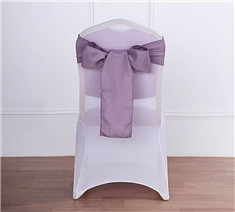 Wholesale High Quality Polyester Chair Sash for Wedding Decoration