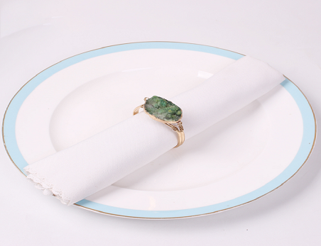 Retro Frosted Napkin Ring