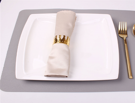 Metal Crown Design Napkin Rings