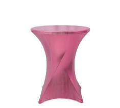 Premium Metallic Spandex Highboy Cocktail Table Cover