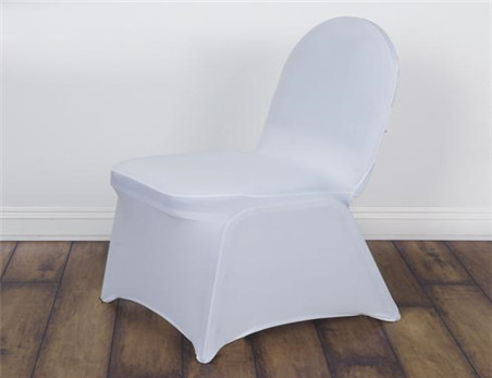 White Premium Milan Ruched Spandex Banquet Chair Covers