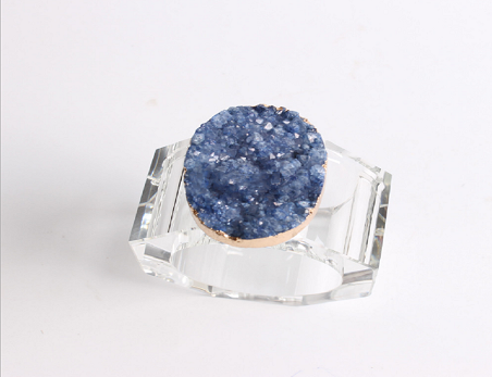 Blue Vug Napkin Ring Wedding Hotel Dining Table Decor