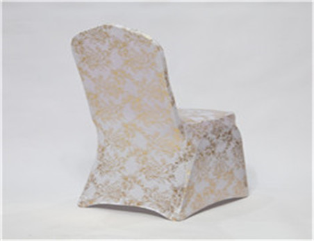 Wholesale Custom-Made Metallic Glittering Shiny Premium Spandex Banquet Chair Cover