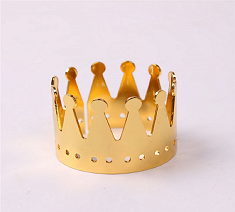 Metal Crown Design Napkin Rings