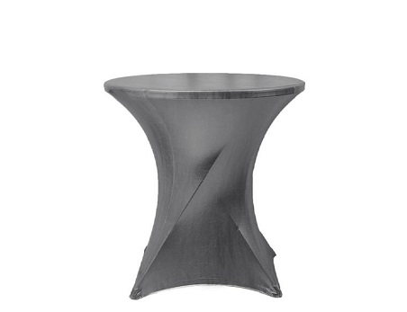 Premium Metallic Spandex Highboy Cocktail Table Cover