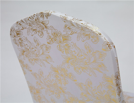 Wholesale Custom-Made Metallic Glittering Shiny Premium Spandex Banquet Chair Cover