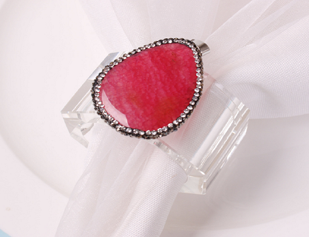 Multicolor Agate Napkin Ring