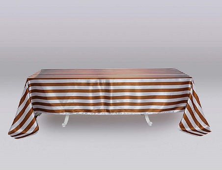 90″x156″ Stripe Satin Rectangle Tablecloth