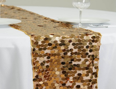 13″x108″ Big Sequin  Table Runners