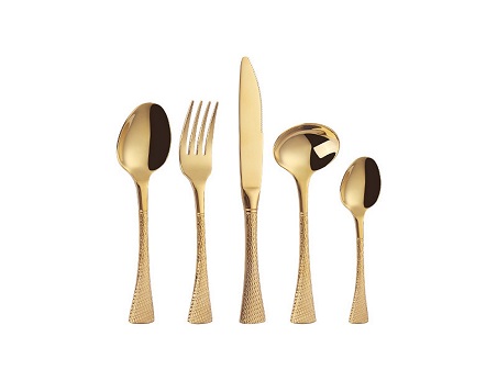 Knife fork and spoon stainless steel cutlery sets