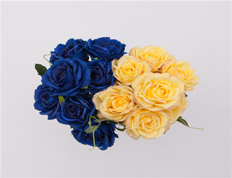 Hot-selling  Decorative Artificial Flower, Real Touch Silk Pure White Rose Flower for Home Wedding Decoration Flower