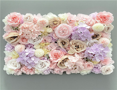 Artificial Flower Wall Home Party Decoration Decorative Silk Rose Flower Panel for Wedding