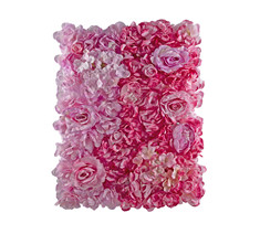 Gradient Artificial Flower Wall Home Party Decoration Decorative Silk Flower Panel for Wedding