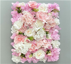 Artificial Flower Wall Home Party Decoration Decorative Silk Rose Flower Panel for Wedding